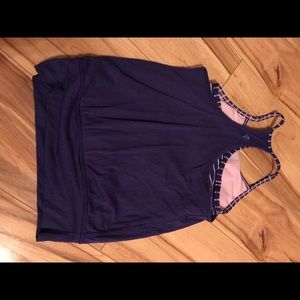 Purple girls size 6 tank top